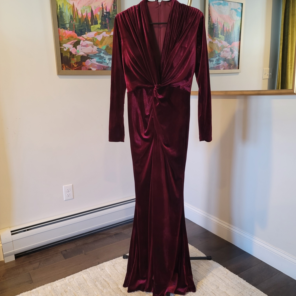 NWT Long Sleeve Burgundy Dress Size 8